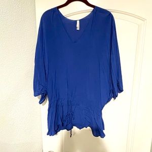 Vix royal blue swim cover up! Size Small